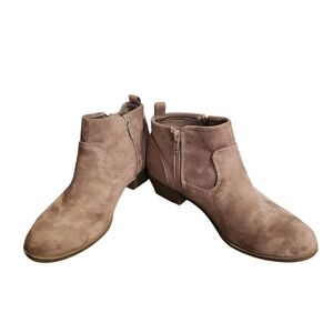 Arizona Jean Co GALVIN‎ Faux Suede Ankle Zip Boots Size 7.5